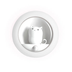 Novelties LED Sensor Night Light Cute Cat Bedroom