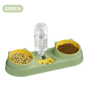 ROJECO 3 In 1 Pet Bowls with Water Dispenser