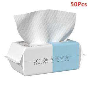 Extra Thick Disposable Facial Towels - Gentle and Absorbent Cotton Makeup Remover Wipes