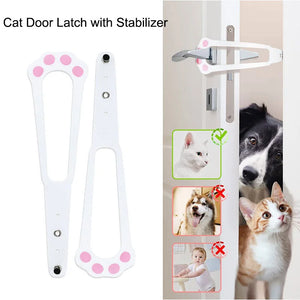 1PC 5 Sizes Adjustable Cat Plastic Door Holder Latch To Let Cat In Cat Door Latch With Stabilizer