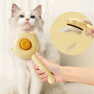 Pet Brush One Button Cleaning Brush Magic Beauty