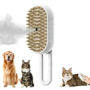 3 in 1 Pet Brush Cat Steam Brush Comb Dog Brush