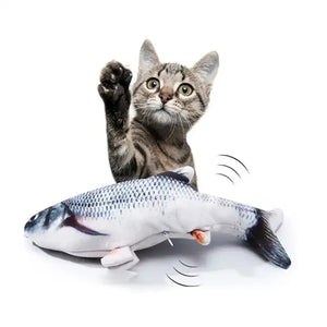 USB  Flopping Fish Moving Catnip Floppy Automatic  Chew Pet Interactive Fish Cat Toy For Cats