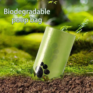 10 rolls Pet Biodegradable Trash Bag Dog Poop Bags Bulk Biobase Leakproof Poop Bag Degradable Cat Waste Bags Pet Supplies