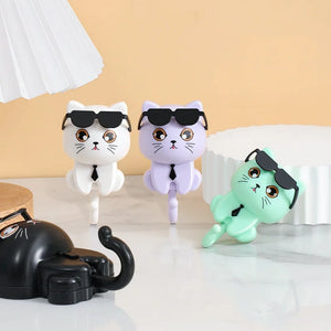 Cute Cartoon Wall Hook Creative Hooks Home Clothes Hook Cute Pet Style Hook Eye Rotation Cat Hook Clothing Key Hanger