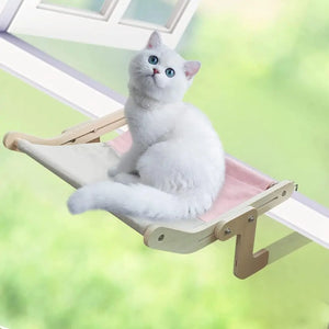 Pet Cat Window Hammock Bed Wooden Assembly