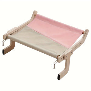 Pet Cat Window Hammock Bed Wooden Assembly