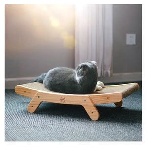 Wooden Cat Scratcher Scraper Detachable Lounge Bed 3 In 1 Scratching Post For Cats Training Grinding Claw Toys Cat Scratch Board