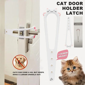 1PC 5 Sizes Adjustable Cat Plastic Door Holder Latch To Let Cat In Cat Door Latch With Stabilizer