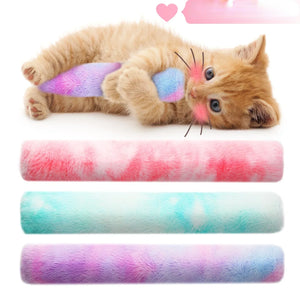 Interactive Cat Chew Toys Kitty Kick Sticks Soft Plush Catnip Toy Durable Cat Kick Toy for Teeth Cleaning and Indoor Playing