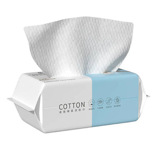 Extra Thick Disposable Facial Towels - Gentle and Absorbent Cotton Makeup Remover Wipes