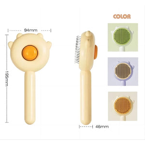 Pet Brush One Button Cleaning Brush Magic Beauty