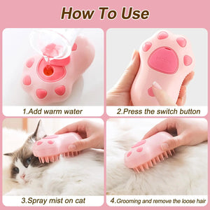 3 in 1 Pet Brush Cat Steam Brush Comb Dog Brush