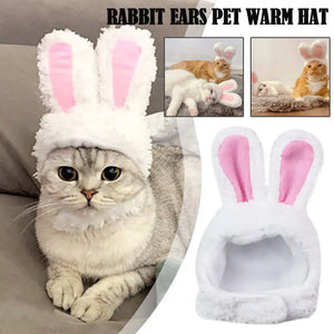 Funny Cat Headgear Cute Rabbit Ears Cap