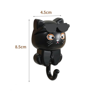 Cute Cartoon Wall Hook Creative Hooks Home Clothes Hook Cute Pet Style Hook Eye Rotation Cat Hook Clothing Key Hanger