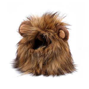 TONG Cat Costume Lion Mane Cat Wig Hat